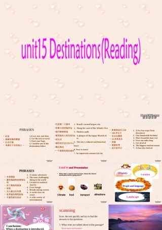 高二英语第15单元reading 新课标 人教版 课件