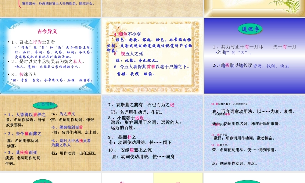 高中语文五人墓碑记课件1 苏教版 必修3 课件