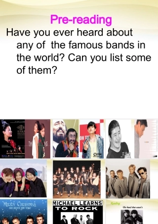 高中英语 Unit 5 Music Reading课件2 新人教版必修2 课件