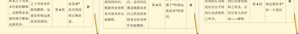 高考语文一轮 第一部分专题一一般论述类文章阅读课件 新人教版