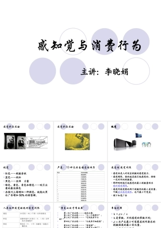 广告心理学大学课件：感觉知觉与消费行为
