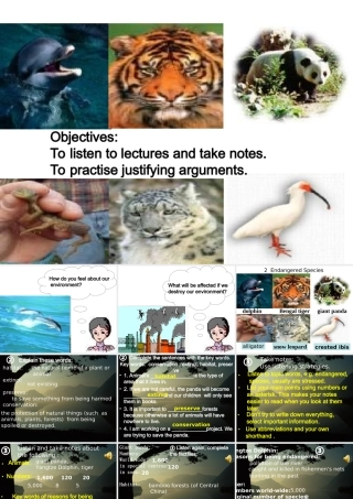 高中英语Unit 22 Lesson 2 Endangered Species课件2 北师大版 选修8 课件
