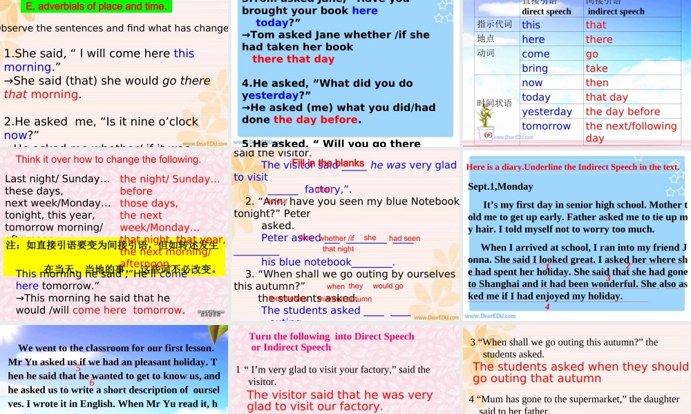 高中必修Unit1引语 新课标 人教版 课件