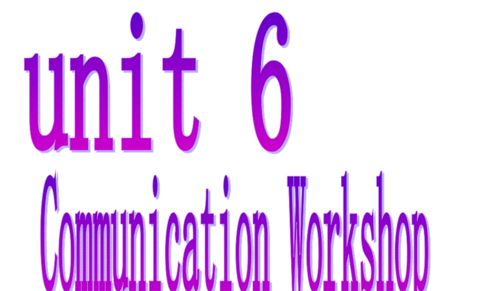 高中英语Unit 5 communication workshop课件 北师大版 必修2 课件
