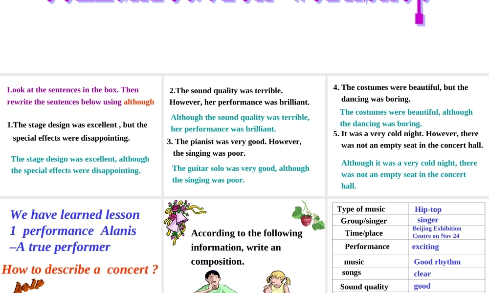 高中英语Unit 5 communication workshop课件 北师大版 必修2 课件