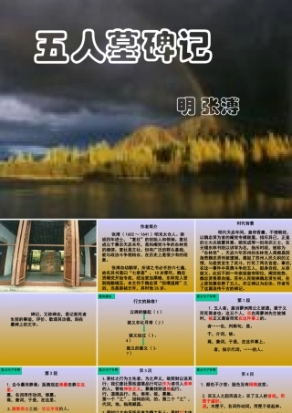 高中语文第三册五人墓碑记ppt1 课件