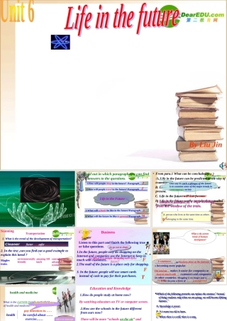 高中英语 life in the future外研版必修4 课件