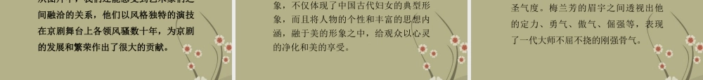 高中语文 专题四梅兰芳画传课件 苏教版选修(传记选读) 课件