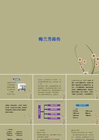 高中语文 专题四梅兰芳画传课件 苏教版选修(传记选读) 课件
