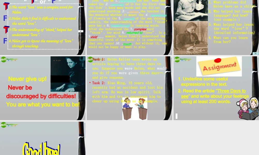 高二英语 模块6 Unit 16 Lesson 3 Life Stories-reading课件1 北师大版选修6 课件