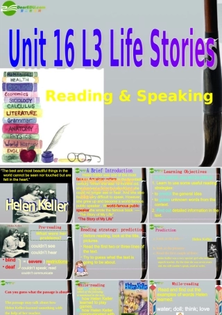 高二英语 模块6 Unit 16 Lesson 3 Life Stories-reading课件1 北师大版选修6 课件