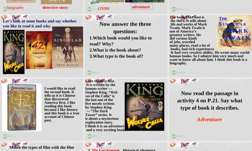 高中英语 Module 3 introduction and reading精品课件 外研版必修5 课件