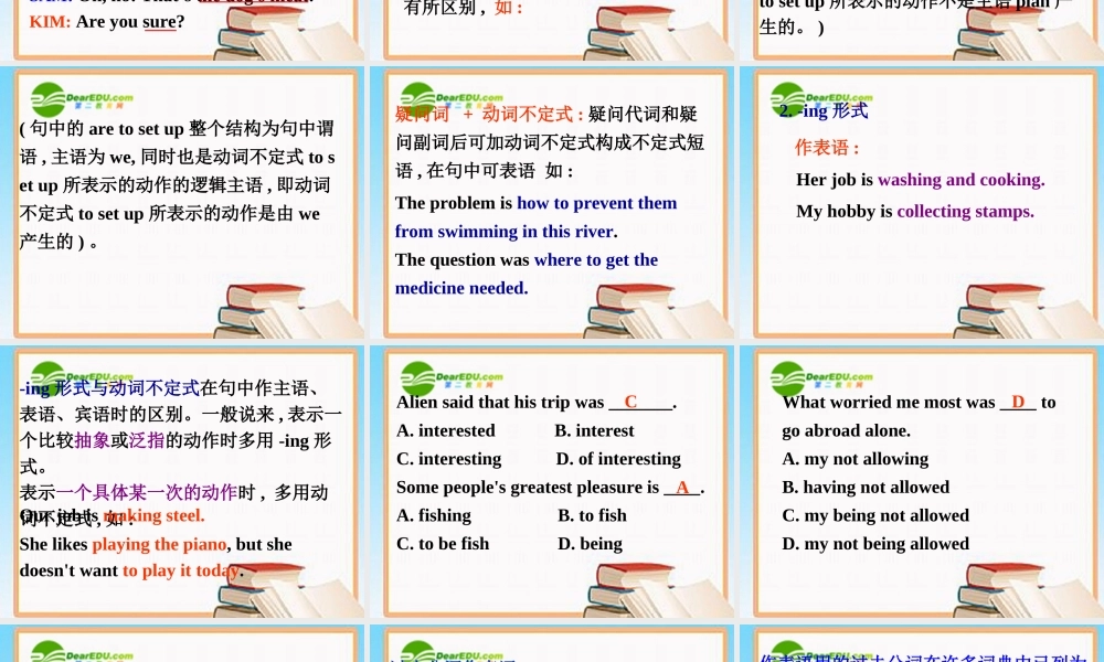 高中英语 Unit3Australia-Grammar课件 新人教选修9 课件