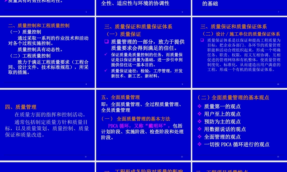 建设项目质量控制管理培训课件