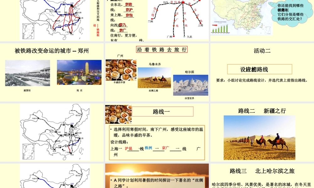 连接成网的铁路国道、省道与高速公路