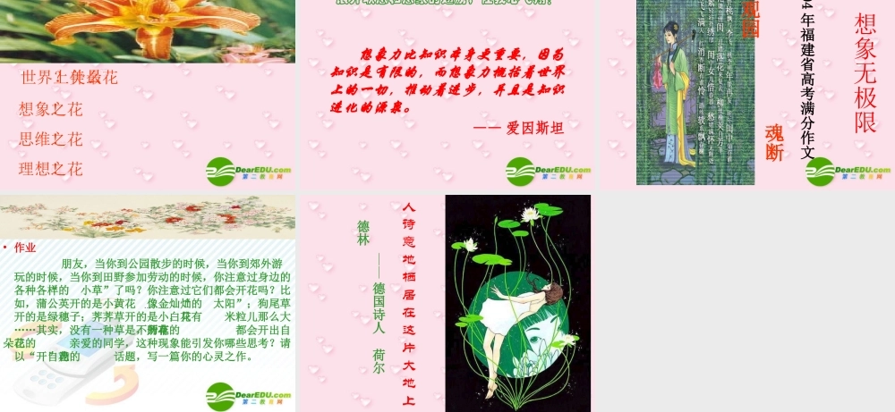 高考作文风景线世间最美丽的花朵 试题