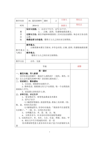 19、蓝色的树叶