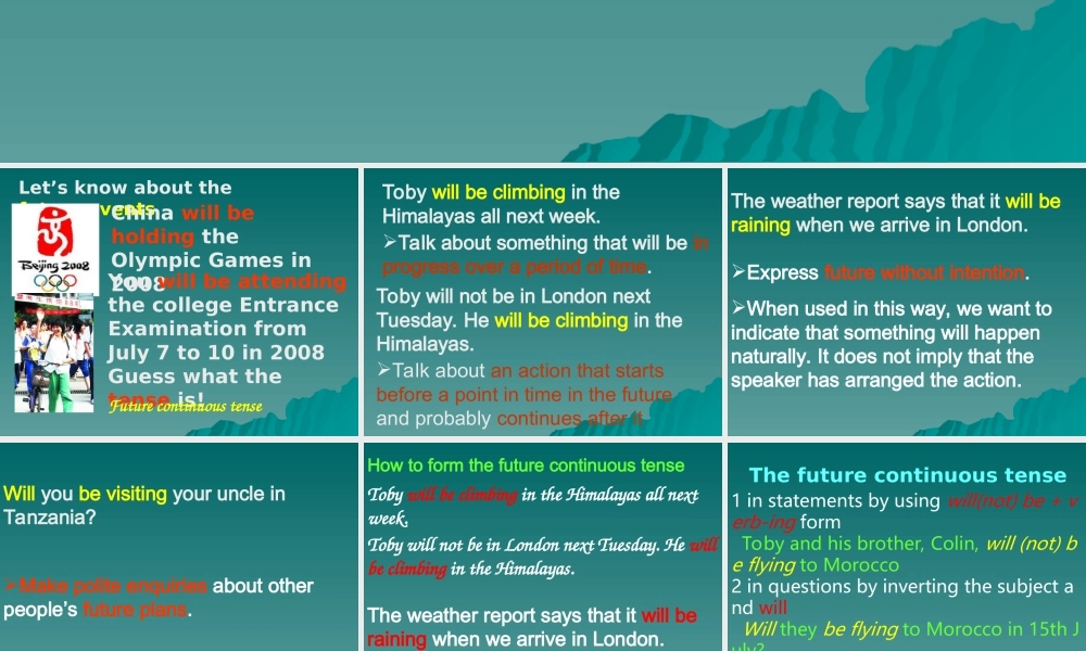 高中英语Unit 2 Wish You Were Here--grammar1ppt 课件