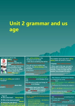 高中英语Unit 2 Wish You Were Here--grammar1ppt 课件