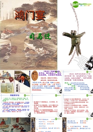 高中语文(鸿门宴)课件 粤教版必修5 课件