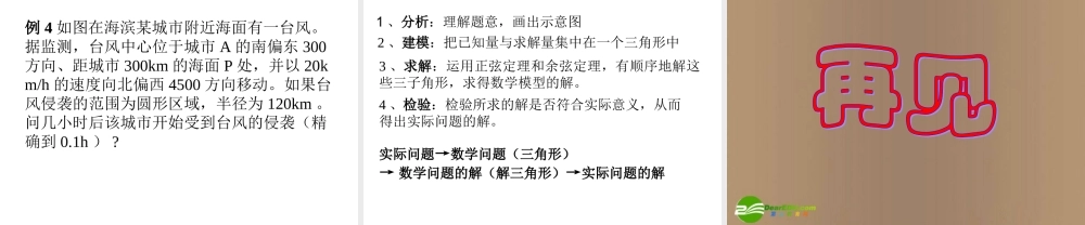 高中数学 1.2.3(解三角形应用举例)课件 新人教A版必修5 课件