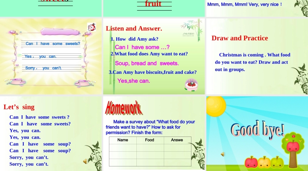 四年级M6U1canIhavesomesweets-外研社(三起)