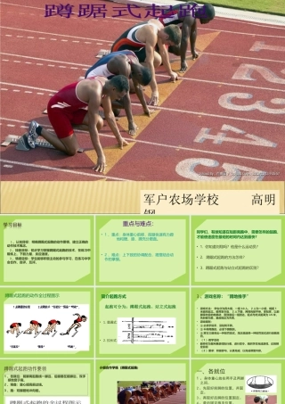 蹲踞式起跑课件