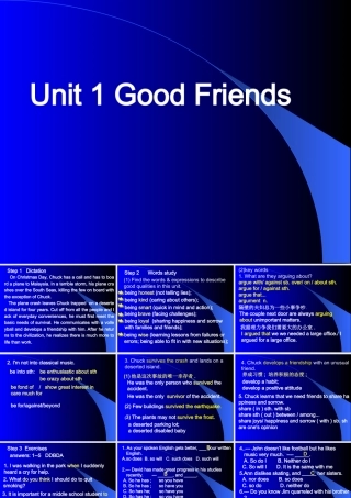 高中英语第一册上Unit 1 Good Friends ppt1 课件