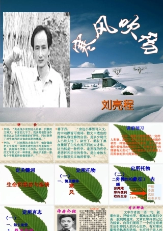 高中语文选修4寒风吹彻2ppt 课件