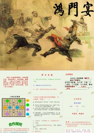 高中语文第二单元6鸿门宴课件新人教版必修1 课件