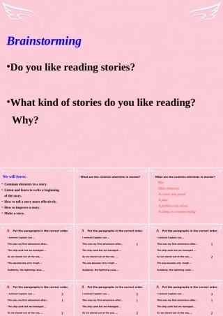 高中英语 Unit 1 The world of our senses task1课件 牛津译林版必修3 课件