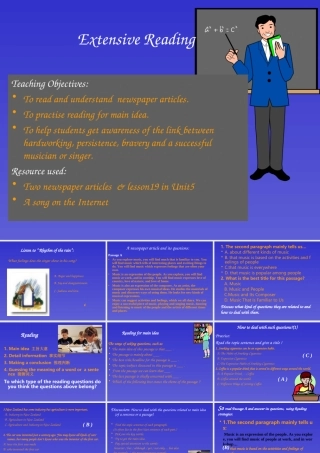 高中英语Unit 5 Lesson 3Extensive Reading课件 北师大版 必修2 课件