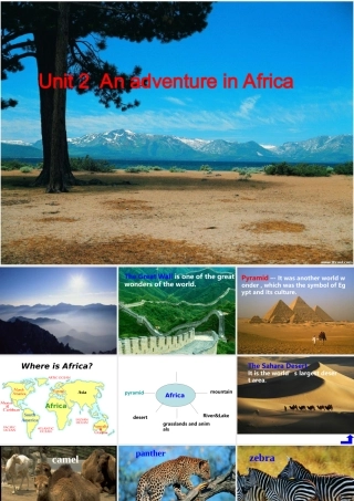 高一英语 Unit2 An adventure in Africa-Reading ppt 课件