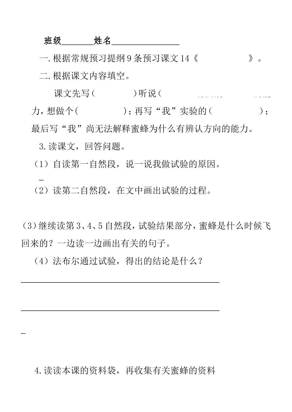 14蜜蜂作业_第1页
