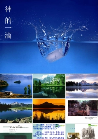 高中语文(神的一滴)课件 苏教版必修1 课件