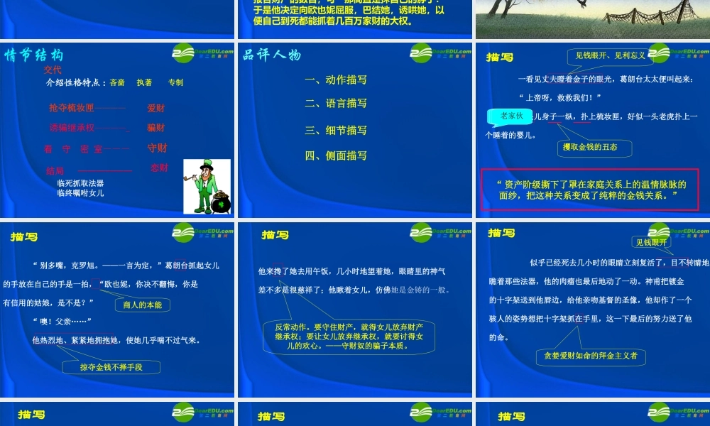 高中语文(守财奴)课件 人教版第四册 课件