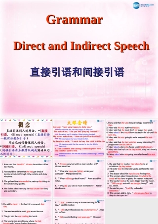 高中英语(Unit 1 Friendship)grammar课件 新人教版必修1 课件