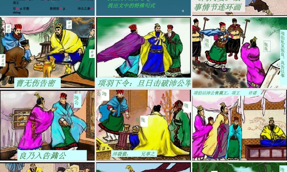 高中语文 第7课(鸿门宴)课件 新人教版必修1 课件