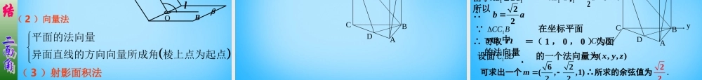高考数学复习(空间向量的应用(3))课件