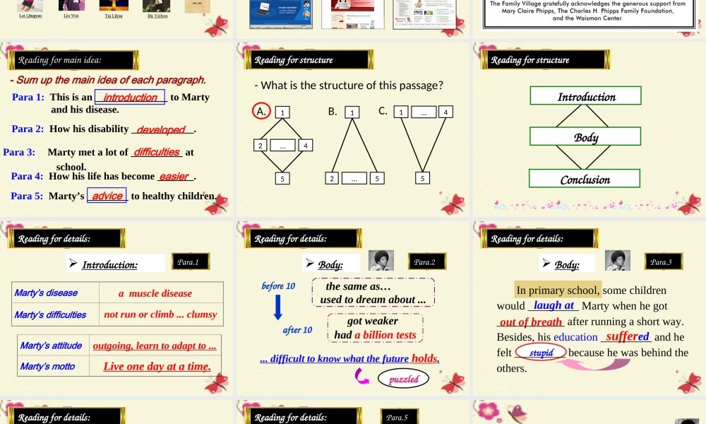 英语 Unit 1 Living well Period 1 Reading课件 新人教版选修7 课件