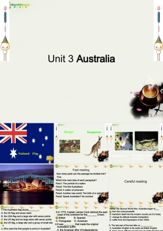 高三英语 unit3 Australia课件 人教版 课件