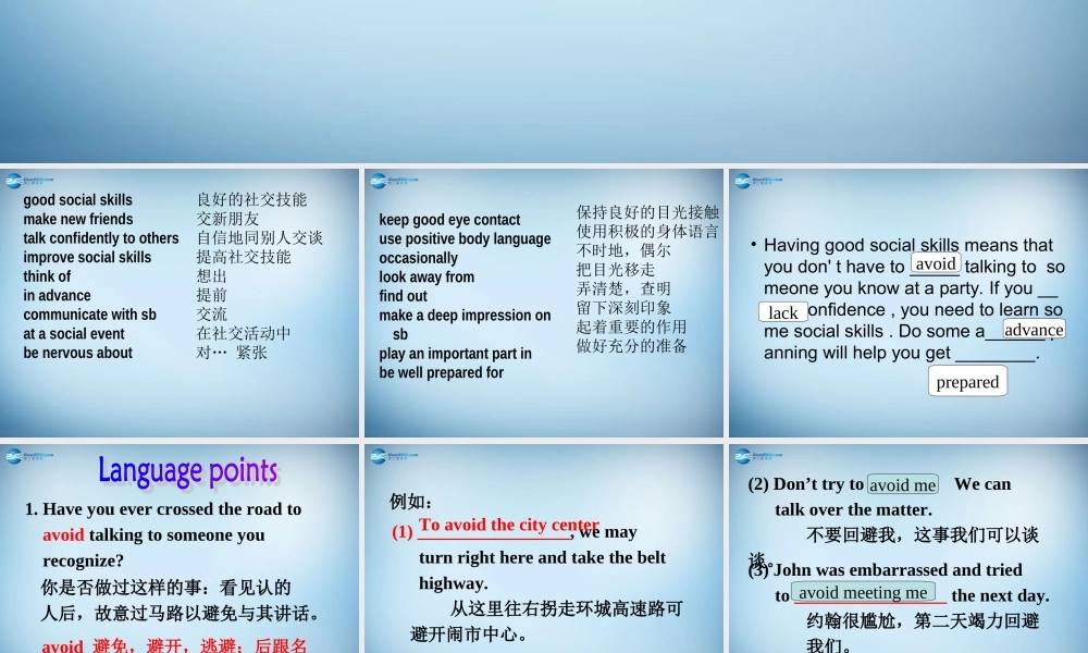 高中英语(Module 1 Small Talk)课件1 外研版选修6 课件