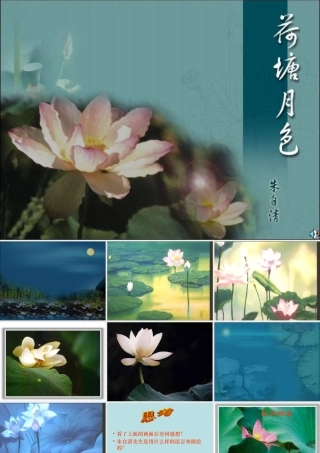 高中语文课件—荷塘月色新课标人教版必修2 课件