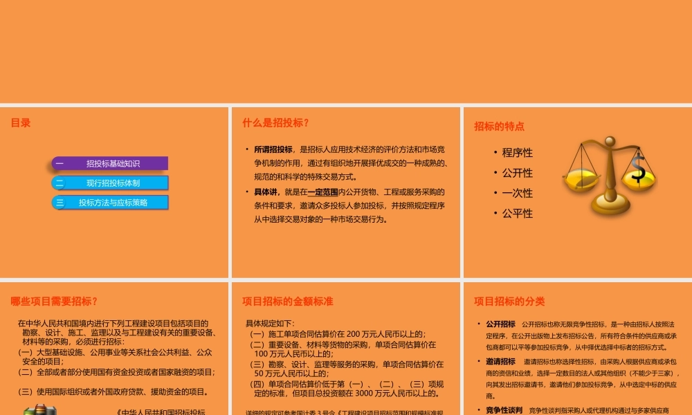 招投标基础知识与投标技巧大全