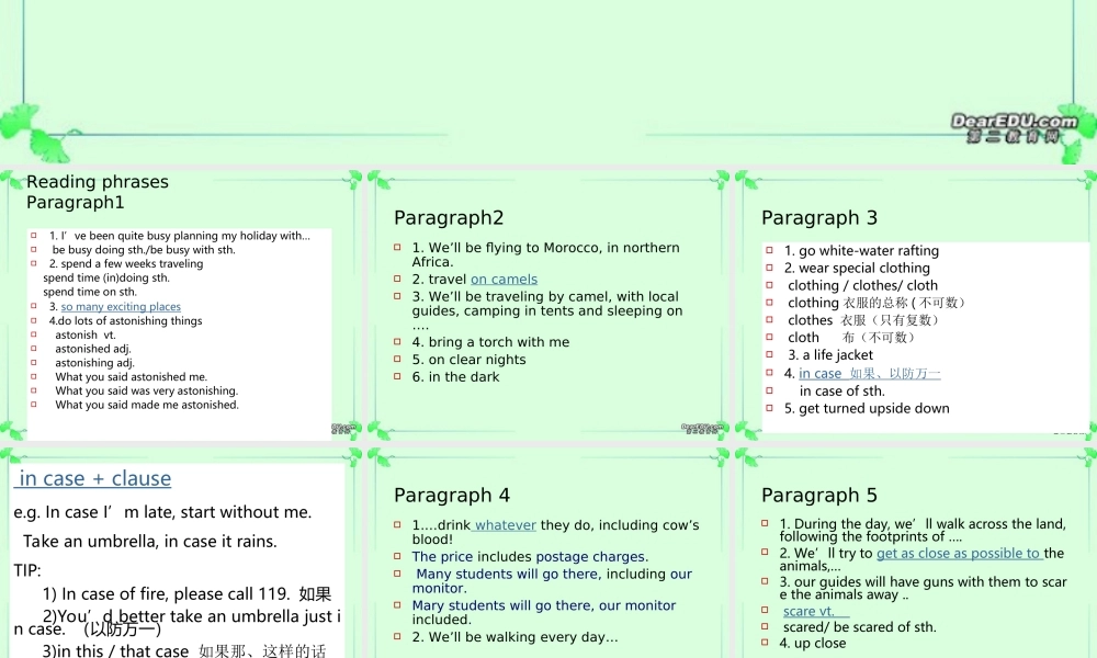 高一英语Unit2考点透视课件 牛津英语 课件