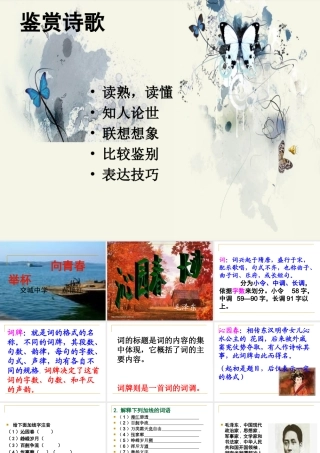 高中语文(沁园春·长沙)课件 粤教版 课件