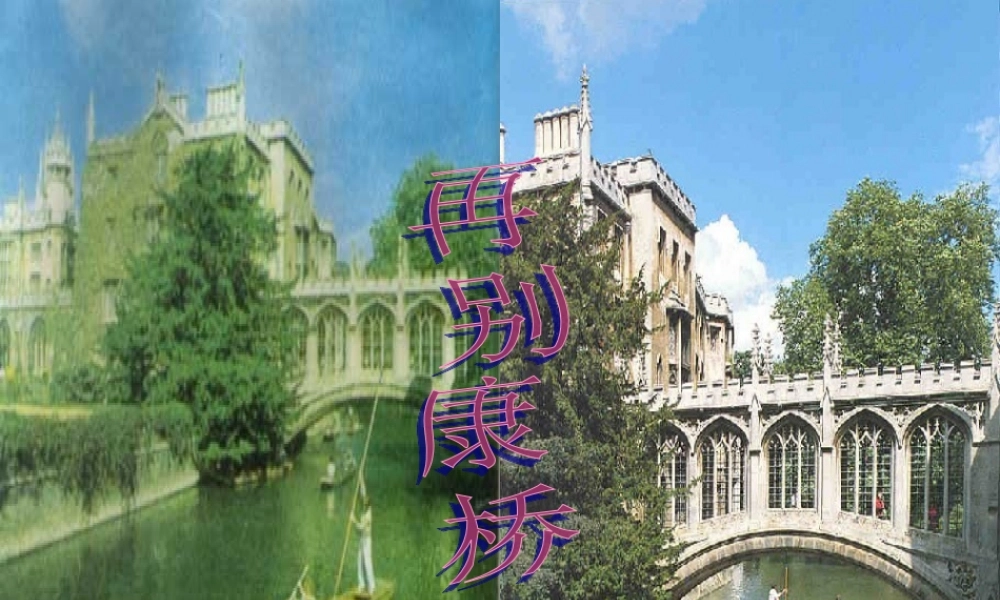 高中语文(再别康桥)精品课件 新人教版必修1 课件