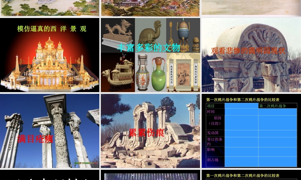 火烧圆明园.ppt123 八年级历史上册火烧圆明园和太平军抗击洋枪队课件岳麓版 八年级历史上册火烧圆明园和太平军抗击洋枪队课件岳麓版