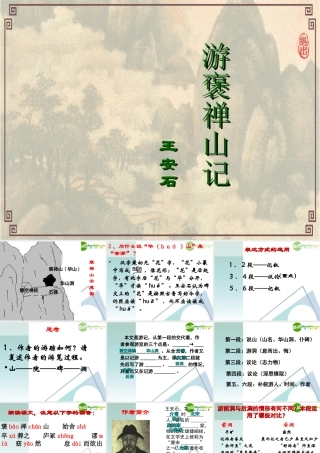 高中语文 417(游褒禅山记)课件 粤教版必修5 课件