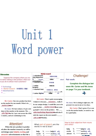 高中英语 Unit1 Advertising word power精品课件 牛津译林版必修4 课件
